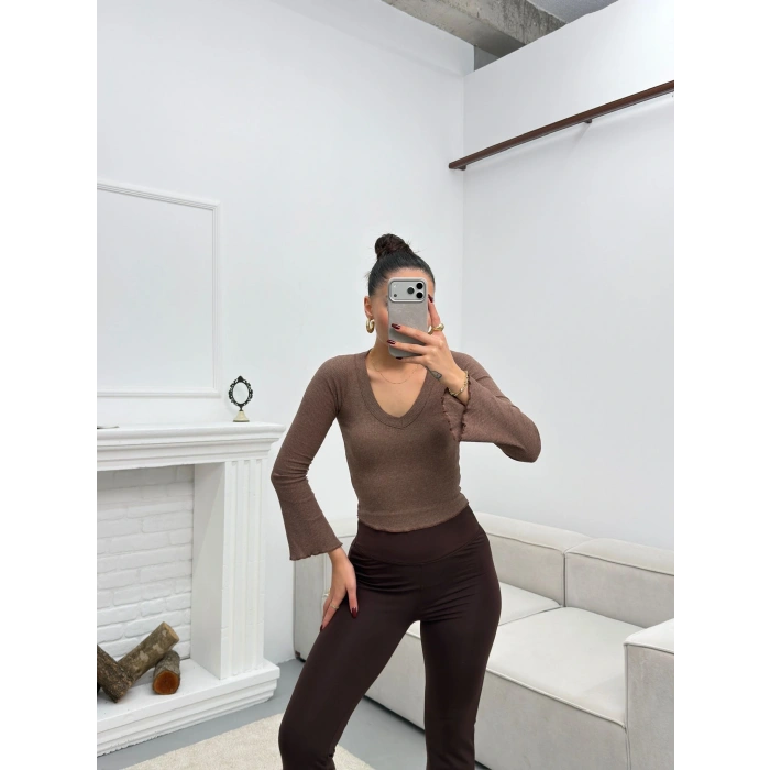 V Yaka Kol İspanyol Crop - VİZON