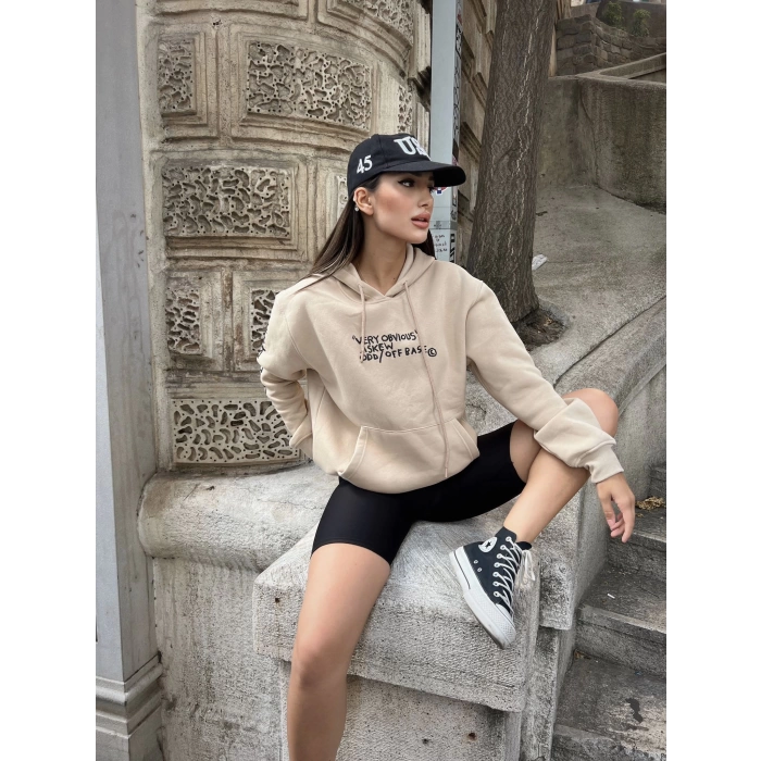 Very Obvious Unisex Oversize Kapüşonlu Sweat