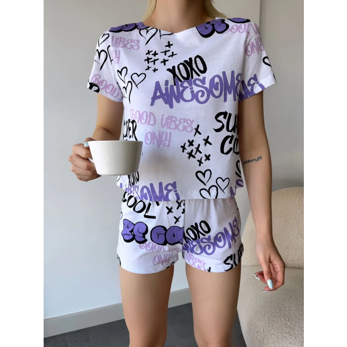 XOXO Şortlu Pijama Takımı