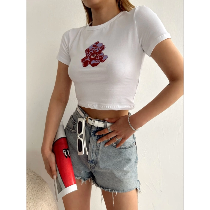 Yeni Sezon Crop T-shirt