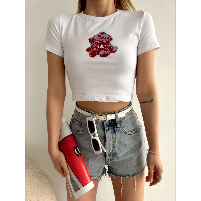 Yeni Sezon Crop T-shirt