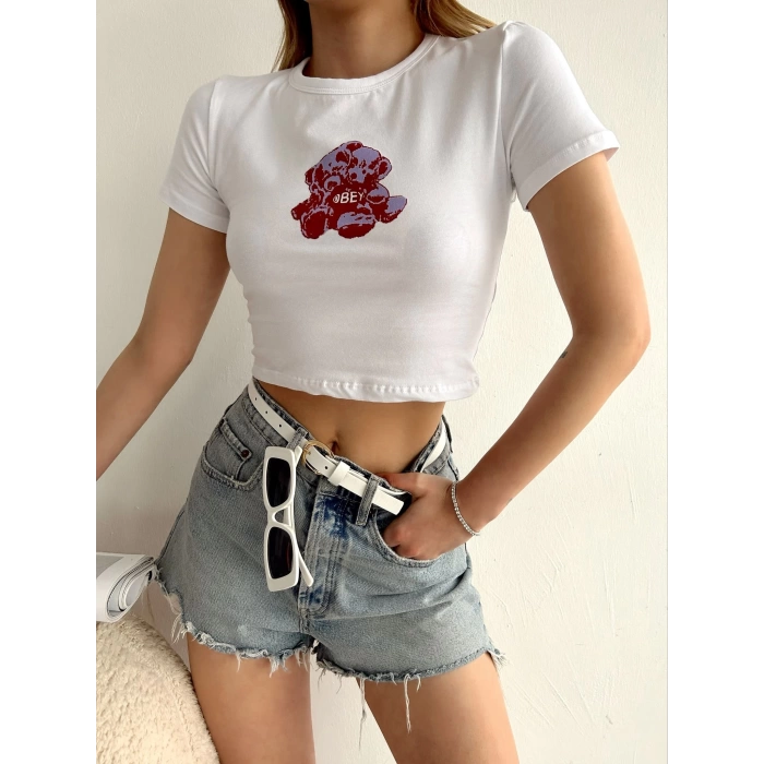 Yeni Sezon Crop T-shirt