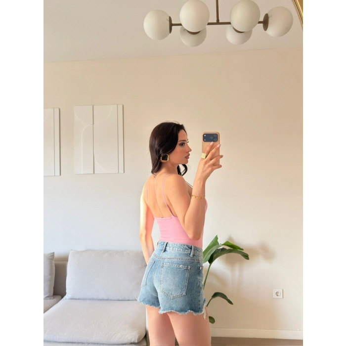 Yıldız Aksesuar Bodysuit - PEMBE