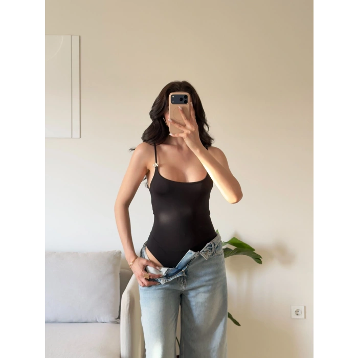 Yıldız Aksesuar Bodysuit - SİYAH