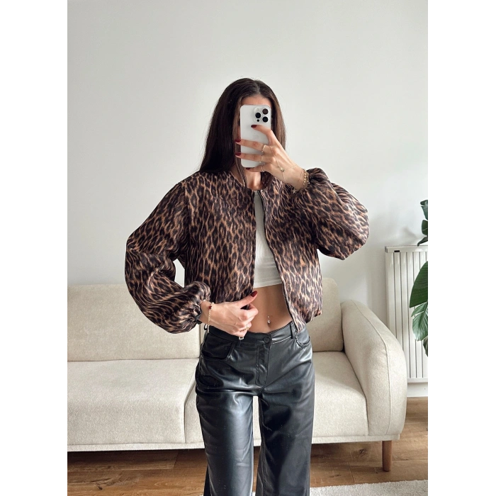 ZR Bomber Kaşe Ceket - LEOPAR