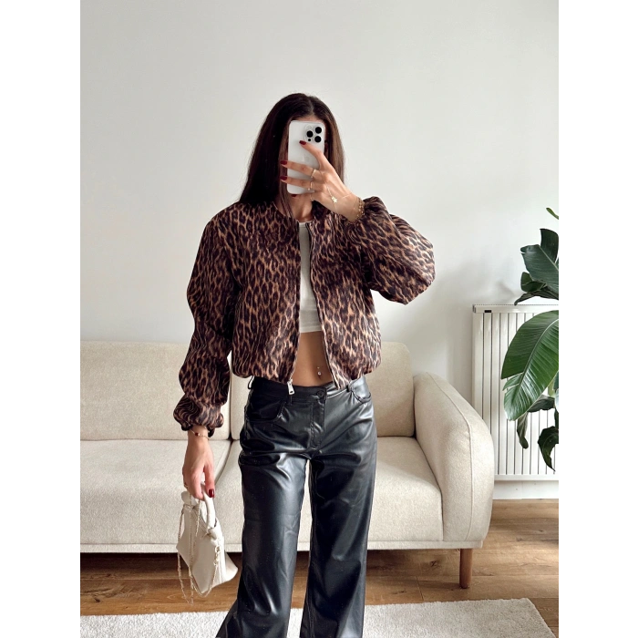 ZR Bomber Kaşe Ceket - LEOPAR