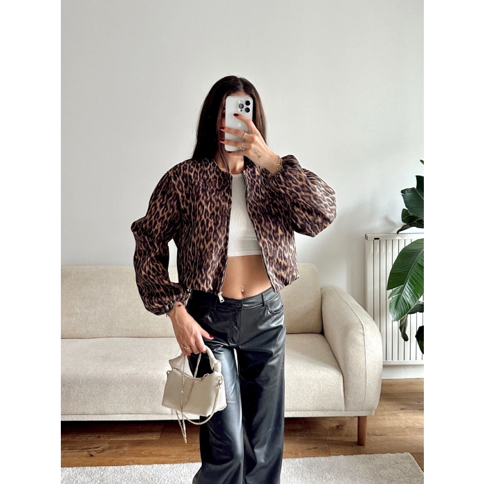 ZR Bomber Kaşe Ceket - LEOPAR