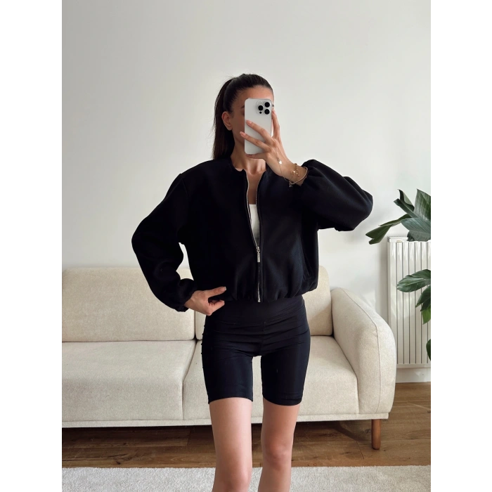 ZR Bomber Kaşe Ceket - SİYAH