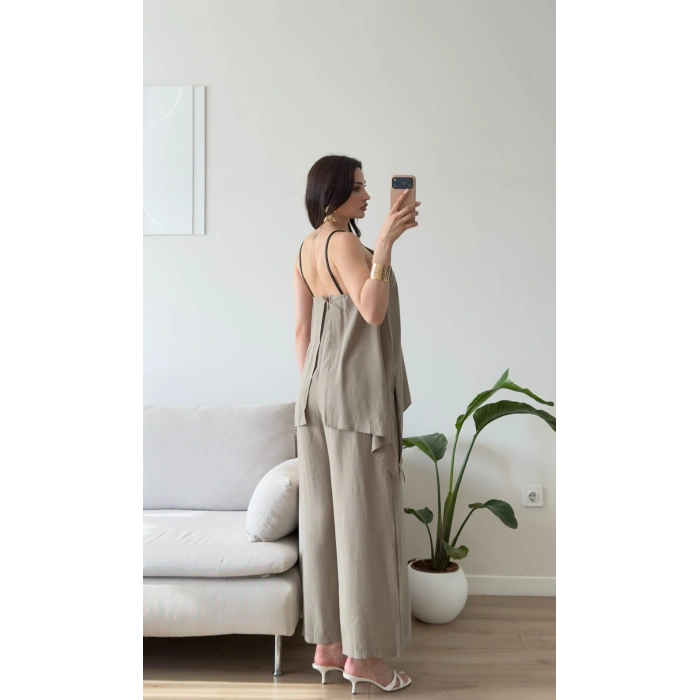 ZR Premium Askılı Tulum - HAKİ