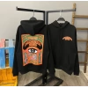 Psychedelic Vision Oversize Sweatshirt-SİYAH