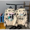 Sırt Baskı Oversize Sweat-BEJ