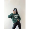 94 Baskılı Oversize Sweat