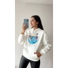 Sırt Baskı Oversize Sweat