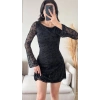Elegance Dantel Elbise - SİYAH