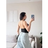 Askılı Basic Bodysuit - SİYAH