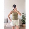 Omuz Aksesuar Halter Crop - YEŞİL