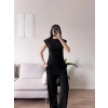 Vatkalı Kolsuz İkili Takım - SİYAH
