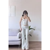 Puantiyeli Crop & Taytlı İkili Takım