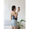 Aksesuar Detay Askılı Bluz - ANTRASİT