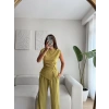 Asimetrik Tokalı İkili Takım - YAĞ YEŞİLİ
