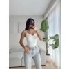 Askılı Bodysuit-BEYAZ