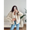 Astarlı Cozy Peluş Ceket - BEJ