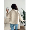 Astarlı Cozy Peluş Ceket - BEJ
