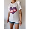 Barbie Oversize T-shirt-BEYAZ