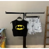Batman Baskılı Kolsuz Crop T-shirt