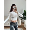 Bel Şerit Crop - BEYAZ