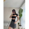 Bel Ve Göğüs Dekolteli Bodysuit