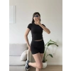 Biker Şortlu İkili Takım - SİYAH