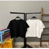 Cep Detay Basic Crop T-shirt-SİYAH