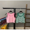 Çizgili Kaşkorse Büstiyer-PEMBE
