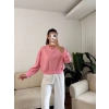 Crop Basic Sweat - PEMBE