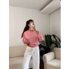 Crop Basic Sweat - PEMBE