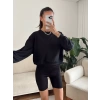 Crop Basic Sweat - SİYAH