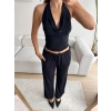 Degaje Bluz Pantolon Takım - SİYAH