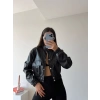 Deri Bomber Ceket-SİYAH