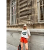 Detroit Michigan Unisex Oversize T-shirt-BEYAZ