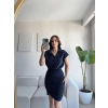 Double Gömlek Elbise - LACİVERT
