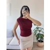 Drapeli Kolsuz Bluz - BORDO