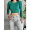 Fitilli Basic Crop - YEŞİL