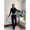 Fitilli Ters Dikiş İkili Takım - SİYAH
