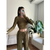 Fitilli Ters Dikiş İkili Takım - YEŞİL