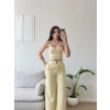 Garnili Straplez İkili Takım - SARI