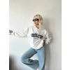 Generation Unisex Oversize Sweatshirt-BEYAZ