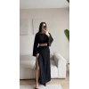 Gofre Oversize Takım - SİYAH