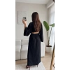 Gofre Oversize Takım - SİYAH