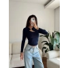 Göğüs Aksesuar Bluz - LACİVERT